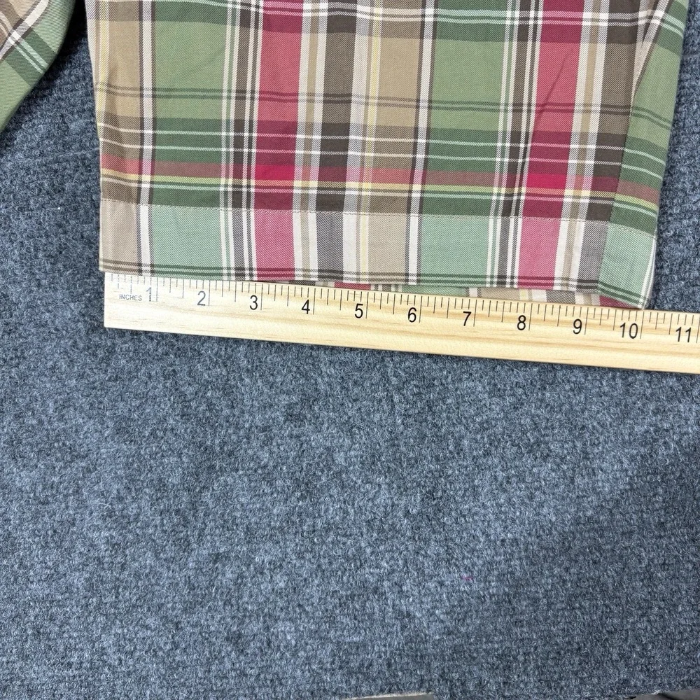 POLO Golf Ralph Lauren Men's 32x10 Shorts Madras Plaid Links Fit Flat Front Prep